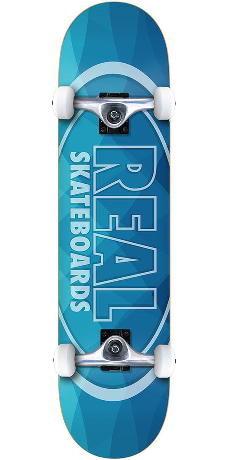 Real New Light Complete Skateboard - Blue - 8.0in x in