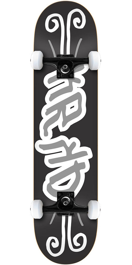 Krooked Krkd Complete Skateboard - Black - 8.0in x in