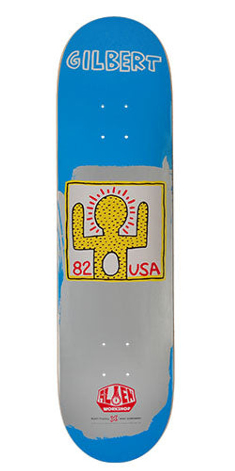 Alien Workshop Crockett Haring Series II Skateboard Deck - Blue - 8.125