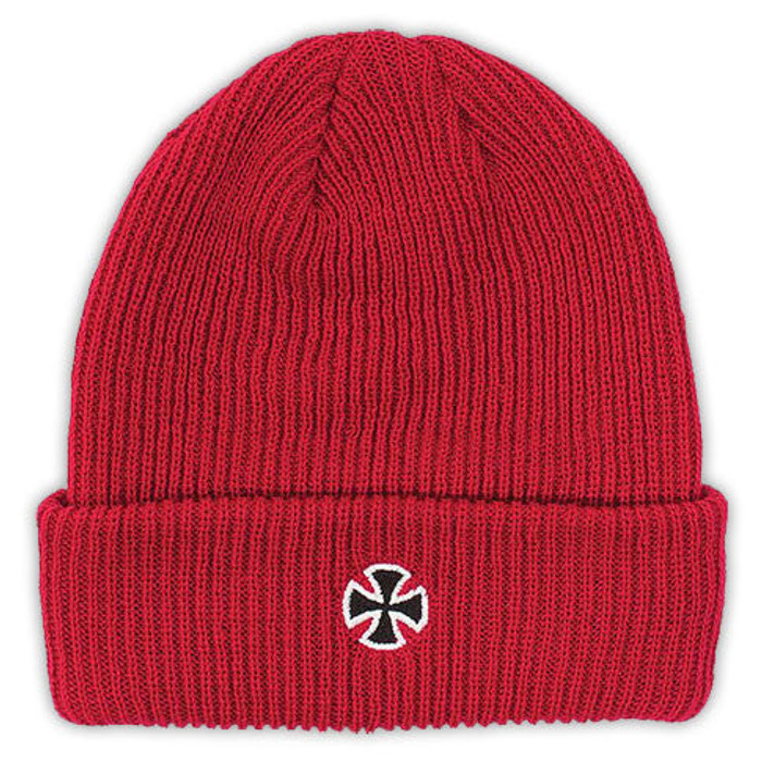 Independent Cross Long Shoreman Men's Beanie - One Size - Red