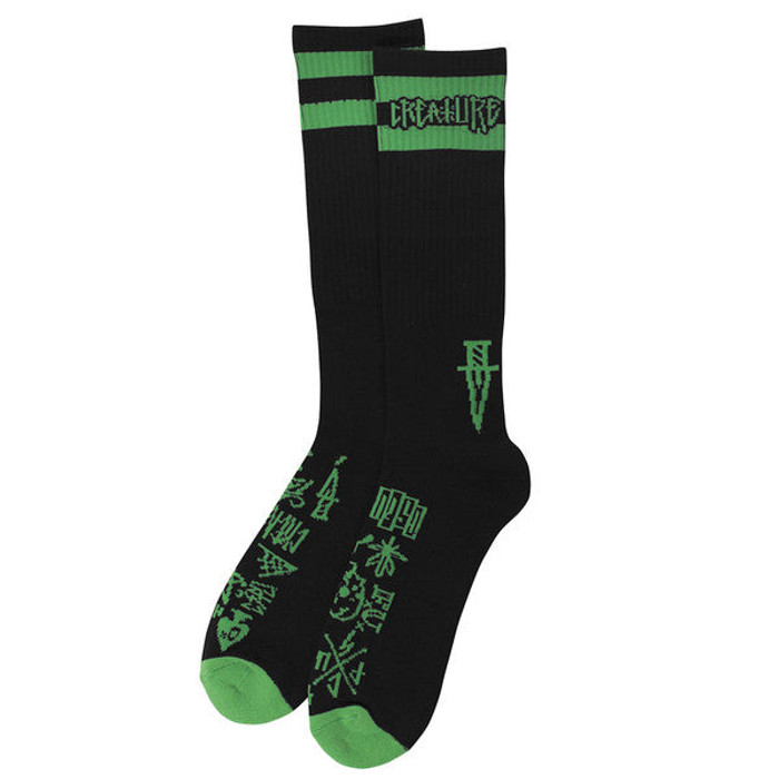 Creature Hesh Crew Men's Socks - 2 Pairs - Black