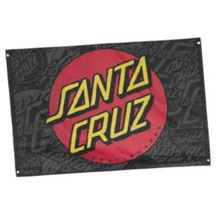 Santa Cruz Classic Dot 35.5in x 62in Beach Towel - Black