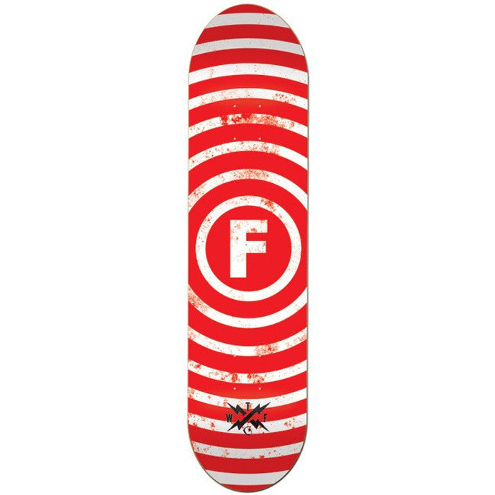 Foundation Vertigo Skateboard Deck 8.0 - Red/White