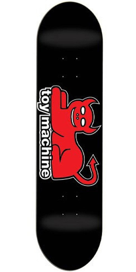 Toy Machine Devil Cat Skateboard Deck - Black/Red - 7.625in