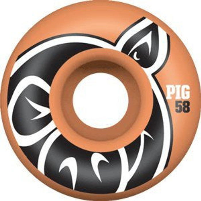 Pig Pighead Fall 09 Skateboard Wheels 58mm - Orange (Set of 4)