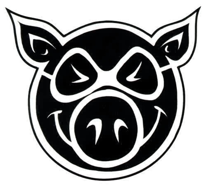 Pig Pig Head Sticker - Medium