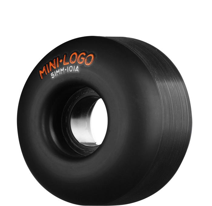 Mini Logo C-Cut Skateboard Wheels 51mm 101a - Black (Set of 4)