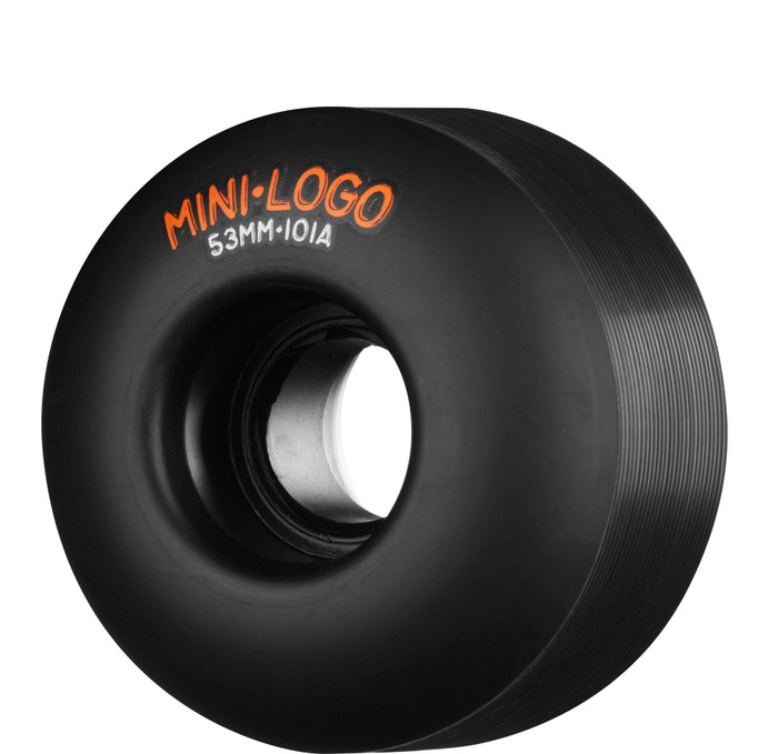 Mini Logo C-Cut Skateboard Wheels 53mm 101a - Black (Set of 4)