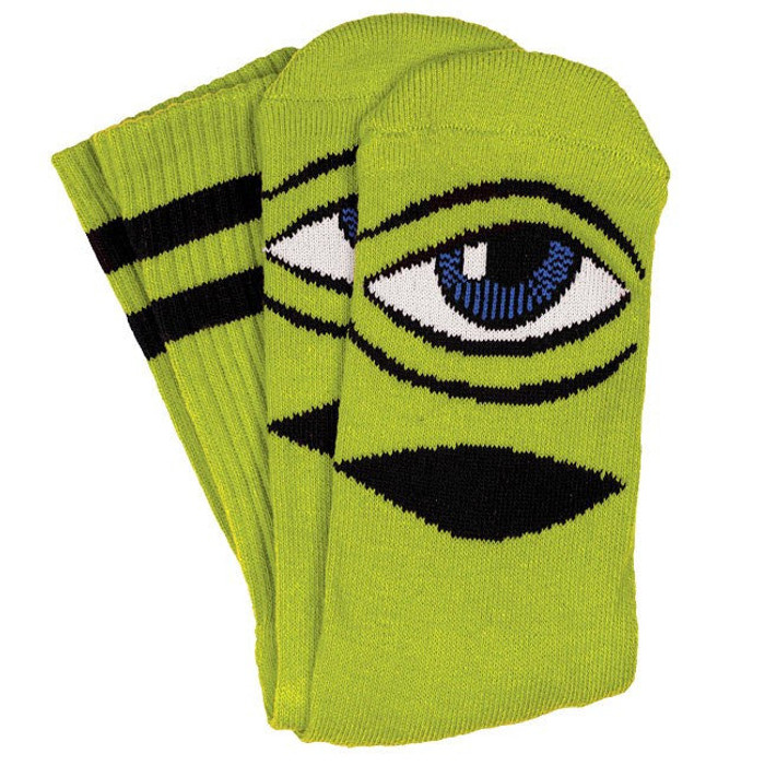 Toy Machine Sect Eye III Men's Socks - Green (1 Pair)