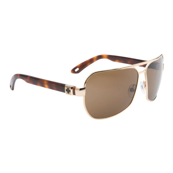 Spy Rosewood Sunglasses - Gold/Classic Tortoise Frame - Bronze Lens