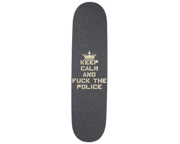 Jessup Custom Laser Cut Skateboard Griptape - Keep Calm and Fuck the Police (1 Sheet)