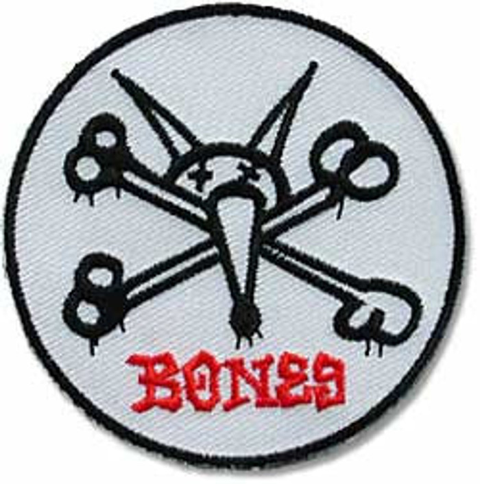 Powell Peralta Skull & Sword Patch - Black/White