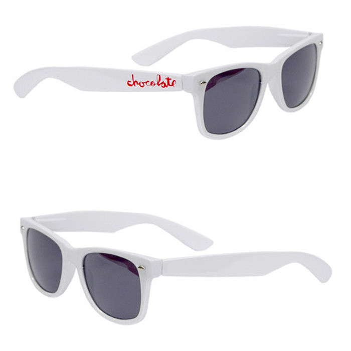 Chocolate Chunk Basic Sunglasses - White