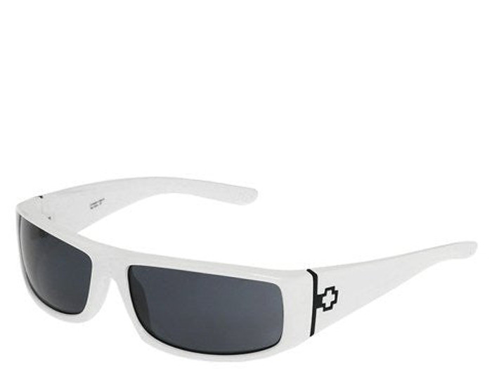 Spy Cooper Sunglasses - White Frame - Grey Lens