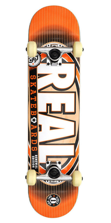 Real Renewal 4 PP Mini Complete Skateboard - 7.2 - Orange