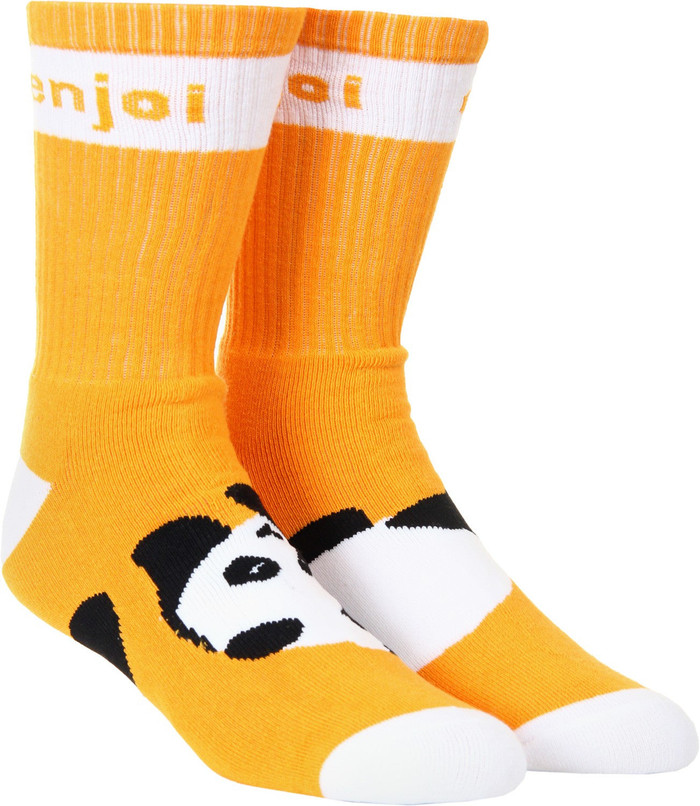 Enjoi Panda Feet Men's Socks - Orange (1 Pair)