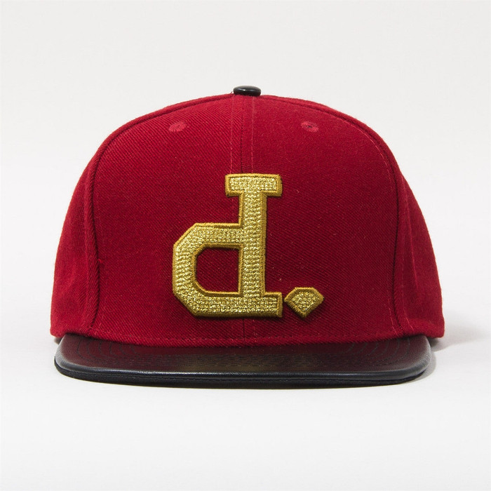 Diamond Ben Baller Un-Polo Men's Snapback Hat - Red/Black/Gold