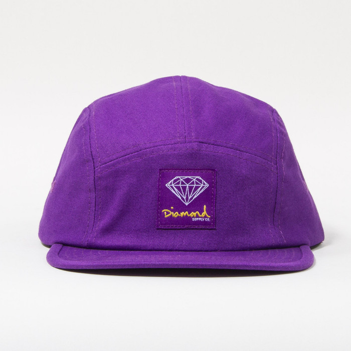 Diamond OG Sign Men's Strapback 5-Panel Camp Hat - Purple