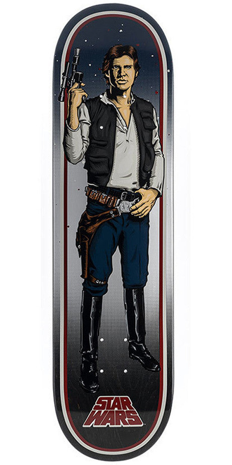 Santa Cruz Star Wars Han Solo Skateboard Deck 8.26 x 31.7 - Blue