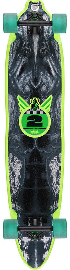 Habitat Click Beetle Longboard Complete Skateboard - 9.25i x 41 - Grey/Green