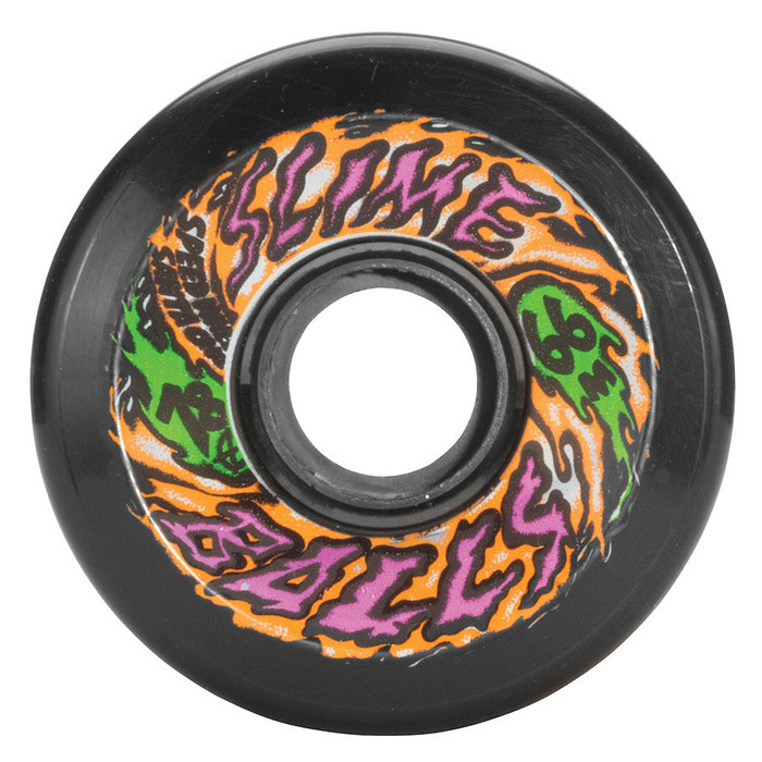 Santa Cruz SlimeBall Skateboard Wheels 66mm 78a - Black (Set of 4)