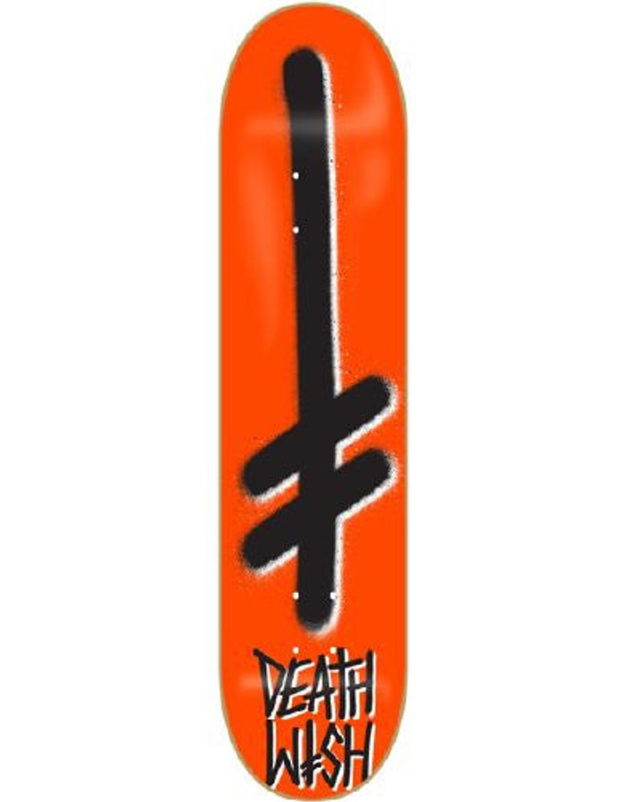 Deathwish Gang Skateboard Deck 8.47 - Orange/Black