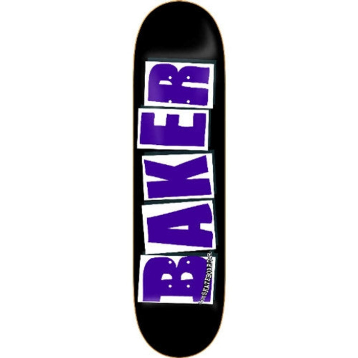 Baker Brand Skateboard Deck 8.25 - Black/Purple