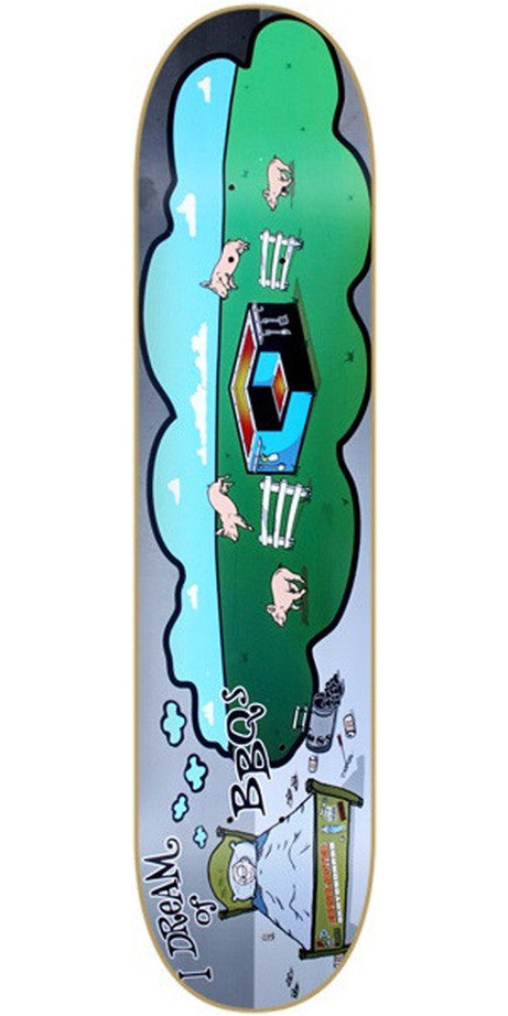 Consolidated BB Cube Skateboard Deck 8.0 - Grey/Green