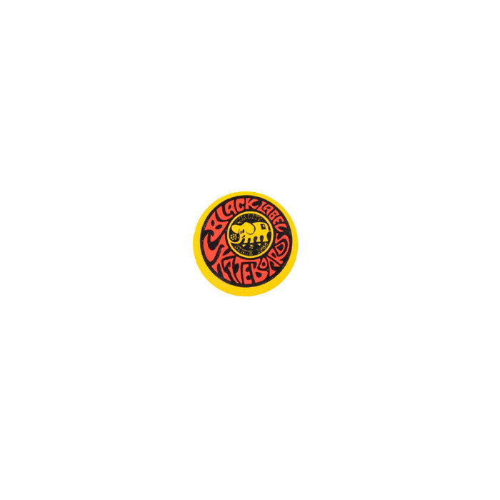 Black Label Quality Sticker - 2in - Yellow/Orange