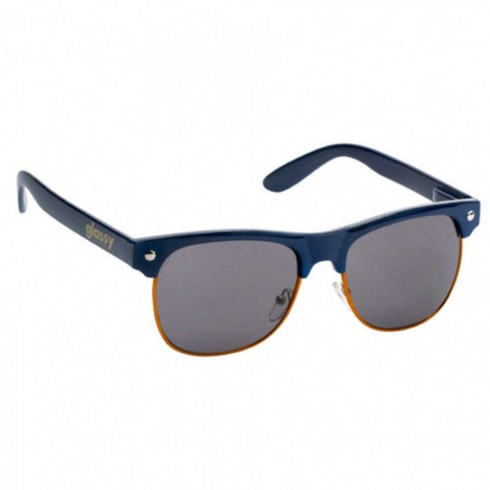 Glassy Shredder Sunglasses - Navy/Orange