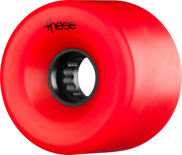 These ATF Centerset 327 Skateboard Wheels 69mm 82a - Red (Set of 4)