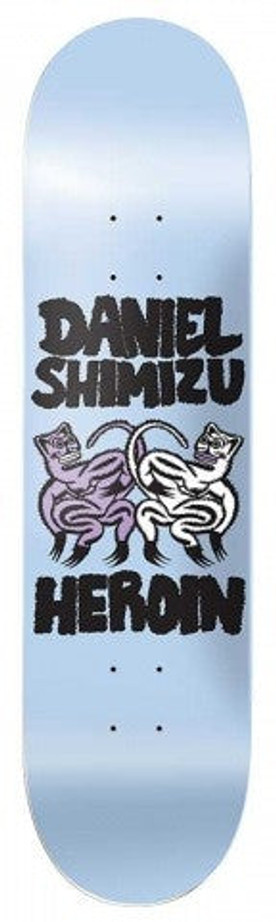 Heroin DS Lovecats Skateboard Deck 8.0 - Blue/Black