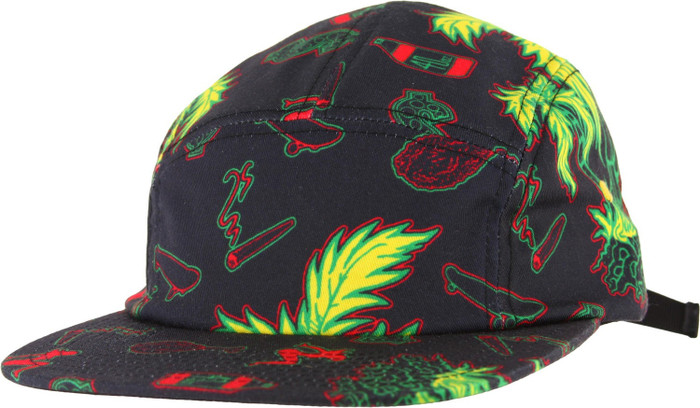 Shake Junt Casual Fridays Men's Strapback 5 Panel Hat - Black