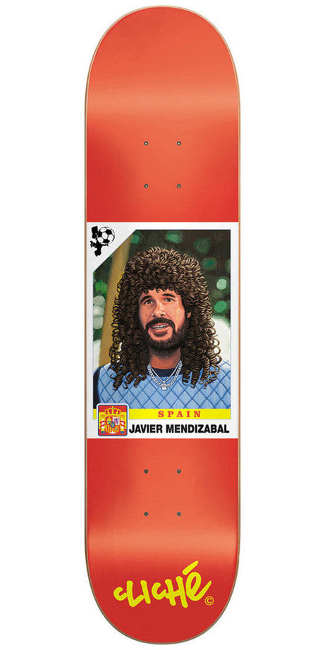 Cliche Hair Cup R7 Mendizabal Skateboard Deck 8.4 - Orange