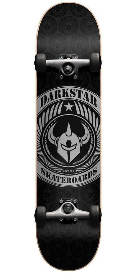 Darkstar Revolt FP Complete Skateboard - 8 - Black/Silver