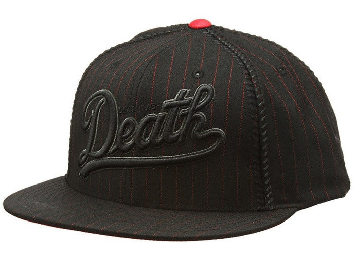 Deathwish Dragon Men's Snapback Hat - Black/Black