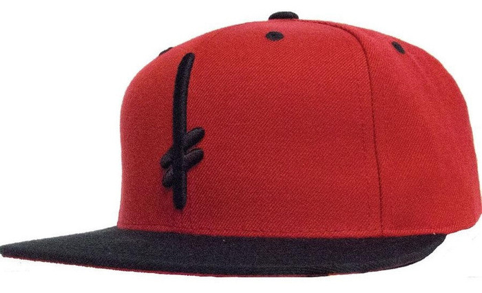 Deathwish Gang Logo Men's Snapback Hat - Red/Black
