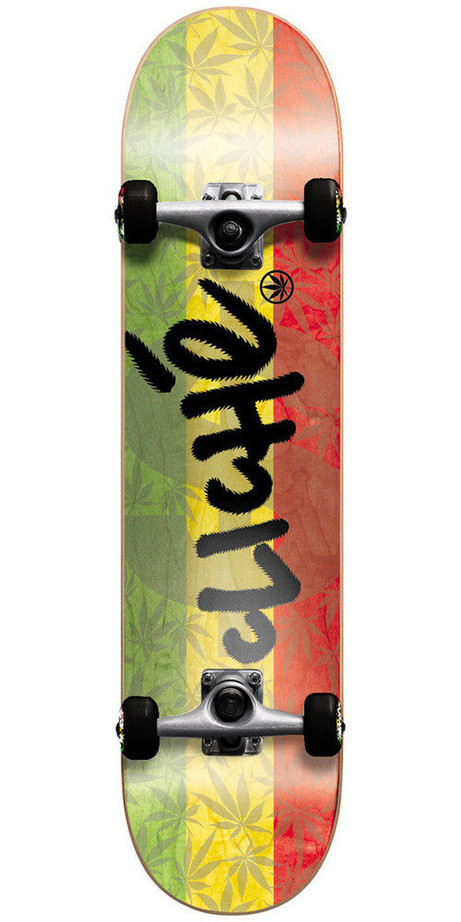 Cliche Rastoned Complete Skateboard - 7.9in - Rasta