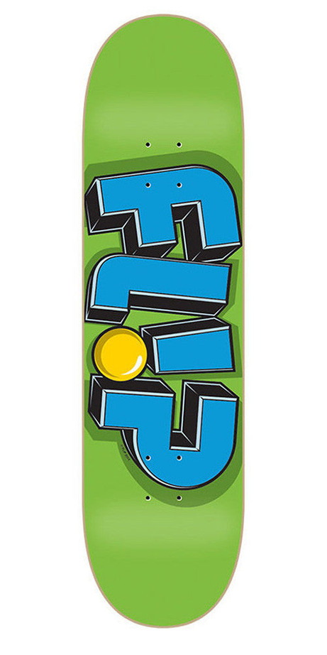 Flip Odyssey Jumbled Green Skateboard Deck 8.5 x 32.75 - Green/Blue