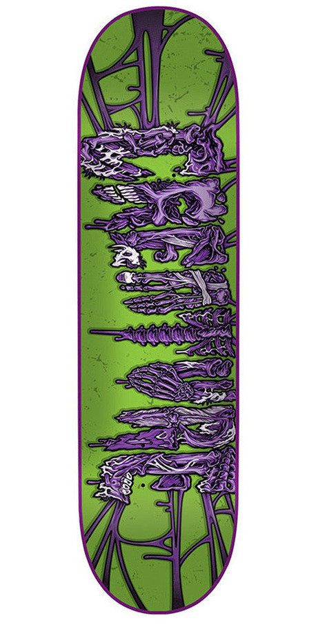 Creature Catacombs SM Skateboard Deck 7.5 x 31 - Green/Purple