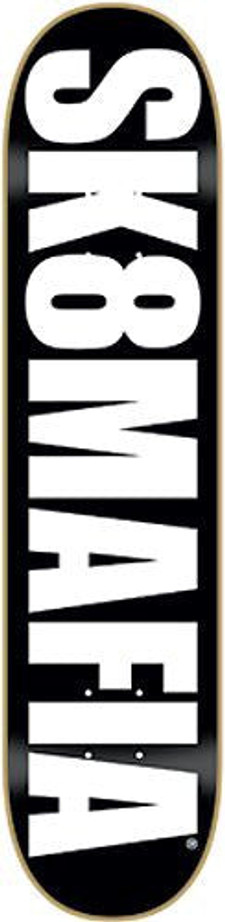 Sk8Mafia OG Logo Skateboard Deck 7.6 - Black/White