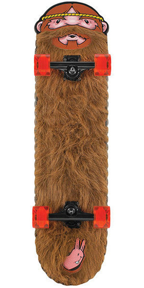 Santa Cruz Jeremy Fish LTD Weird Beard Cruzer - Brown - 8.56in x 32.4in - Complete Skateboard