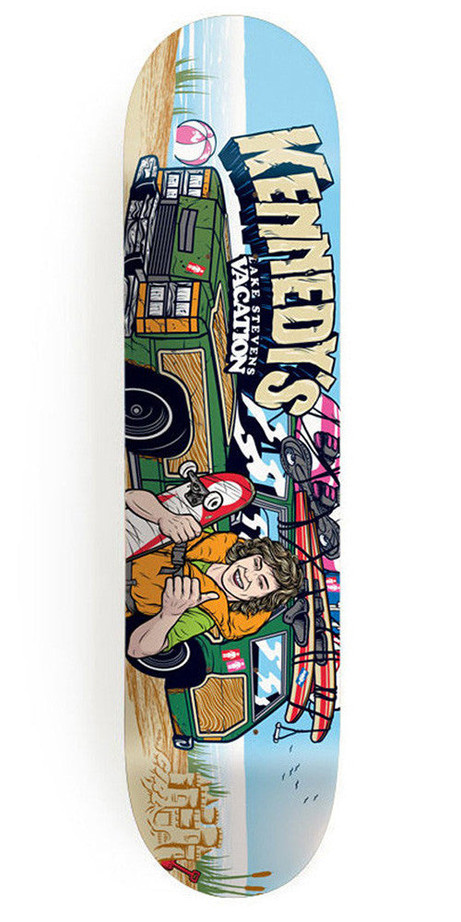 Girl Kennedy Be Kind Rewind Skateboard Deck - 8.0 Inch - Multi