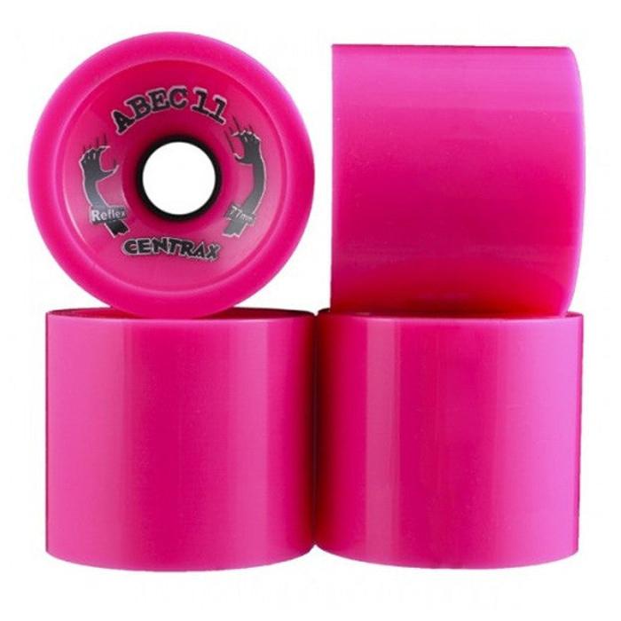 Abec 11 Centrax - Pink - 77mm 77a - Skateboard Wheels (Set of 4)