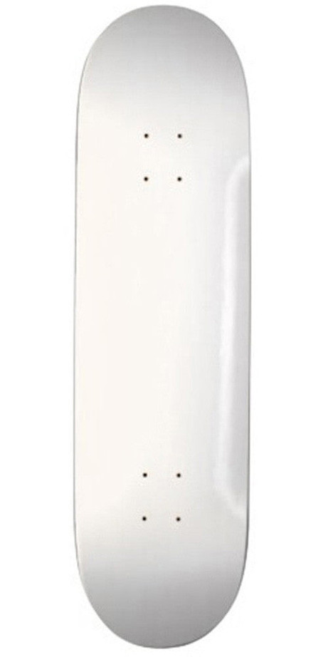 Skate America Skateboard Deck - Blank White - 7.625