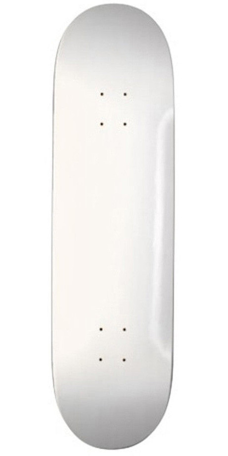 Skate America Skateboard Deck - Blank White Dipped - 8.5