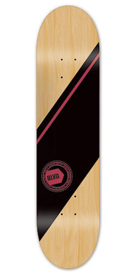 BLVD Team Authentic Skateboard Deck - Red - 8.25