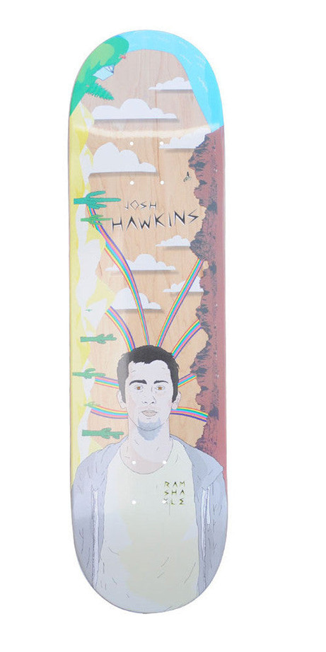 Ramshakle Hawkins Rainbow Skateboard Deck - Multi - 8.375