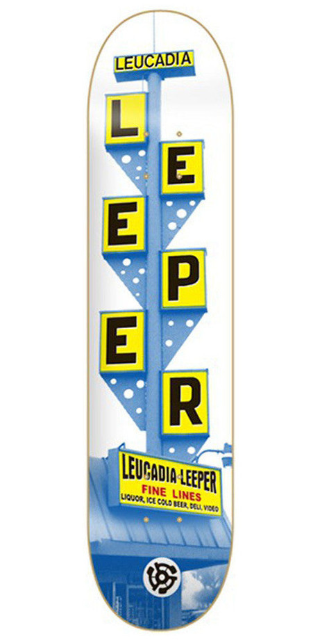 Stereo Leucadia Skateboard Deck - White - 8.25