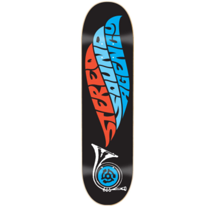 Stereo Sound Agency Skateboard Deck - Black - 8.0